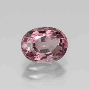 Espinélio rosa natural 1,77ct, corte oval, VVS