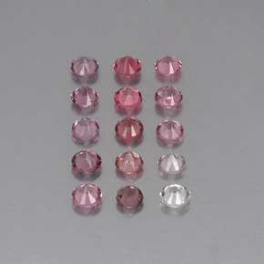 Pedras preciosas de espinélio multicolorido natural de  ct, corte redondo, VVS-VS