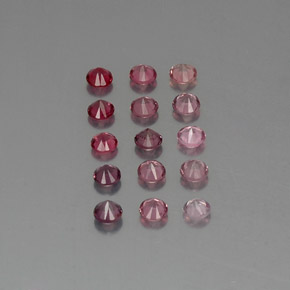 Pedras preciosas de espinélio multicolorido natural de  ct, corte redondo, VVS-VS