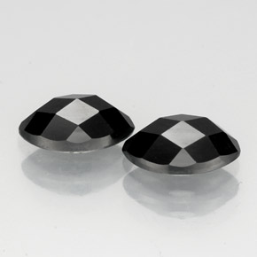 Pedras preciosas de espinélio preto natural de  ct, marquise, opaco