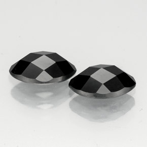 Pedras preciosas de espinélio preto natural de  ct, marquise, opaco
