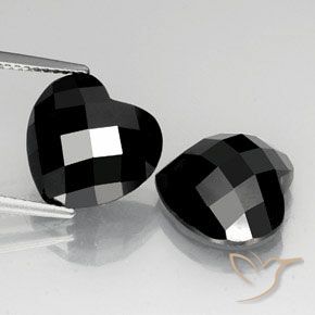 12.97ctw Natural Preto Espinélio, Coração, Opaco