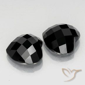 Pedras preciosas de Espinélio Preto natural de 14.04 ct, Coração, Opaco