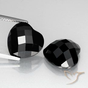 13.48ctw Natural Preto Espinélio, Coração, Opaco