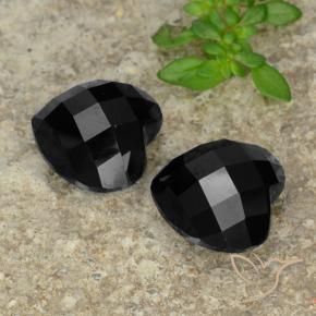 Pedras preciosas de Espinélio Preto natural de 14.00 ct, Coração, Opaco