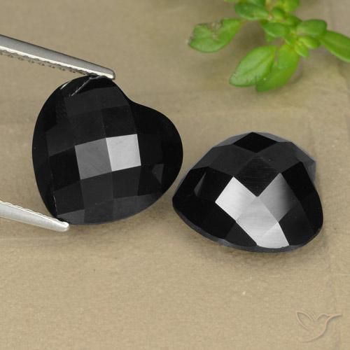 13.93ctw Natural Preto Espinélio, Coração, Opaco