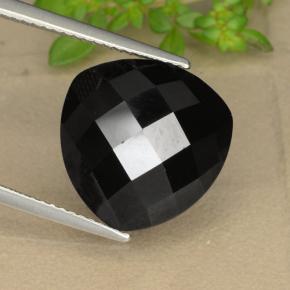 Espinélio preto natural 11,29ct, trillion, opaco
