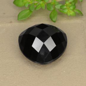Espinélio preto natural 11,29ct, trillion, opaco