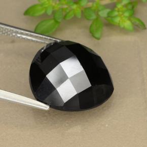 Espinélio preto natural 11,29ct, trillion, opaco