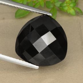 Espinélio preto natural 11,01ct, trillion, opaco