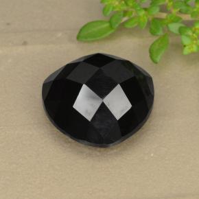 Espinélio preto natural 10,90ct, trillion, opaco