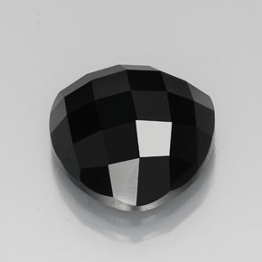 Espinélio preto natural 12,04ct, trillion, opaco