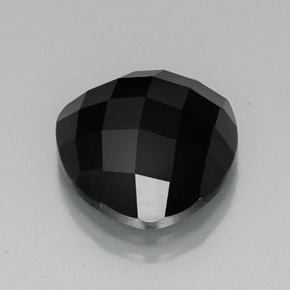 Espinélio preto natural 11,79ct, trillion, opaco