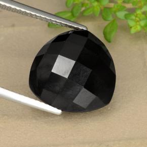Espinélio Preto Natural 11.04ct, Trilhão, Opaco