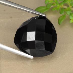 Espinélio preto natural 11,03ct, trillion, opaco
