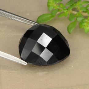 Espinélio preto natural 11,03ct, trillion, opaco