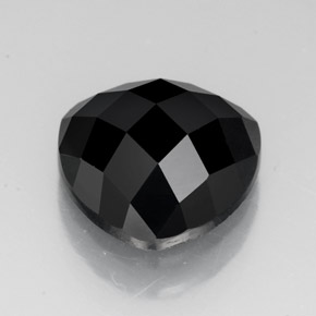 Espinélio preto natural 3,89ct, trillion, opaco