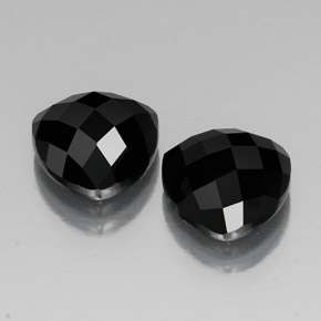 Pedras preciosas de espinélio preto natural de  ct, trillion, opaco