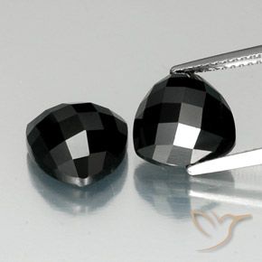 8.89ctw Natural Preto Espinélio, Trilhão, Opaco