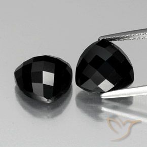 8.96ctw Natural Preto Espinélio, Trilhão, Opaco