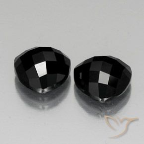 Pedras preciosas de Espinélio Preto natural de 8.92 ct, Trilhão, Opaco