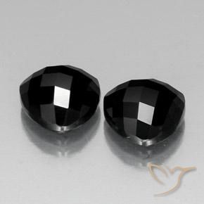 Pedras preciosas de Espinélio Preto natural de 9.42 ct, Trilhão, Opaco