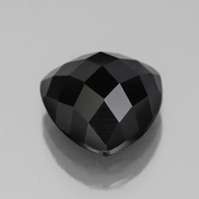 Espinélio preto natural 4,21ct, trillion, opaco