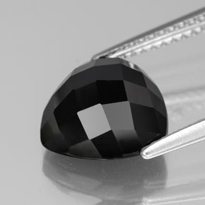 Espinélio preto natural 4,21ct, trillion, opaco