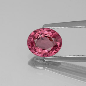 Espinélio rosa natural 1,03ct, corte oval, VS