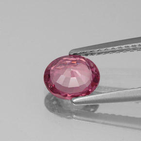 Espinélio rosa natural 1,03ct, corte oval, VS