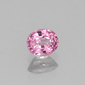 Espinélio rosa natural 0,52ct, corte oval, VVS-VS