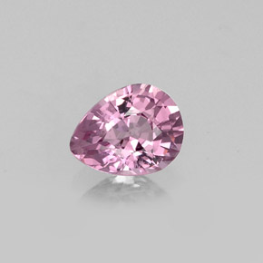 Espinélio rosa natural 0,56ct, formato de pêra, VS