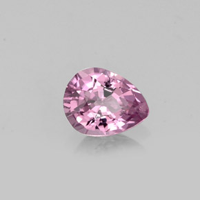 Espinélio rosa natural 0,56ct, formato de pêra, VS