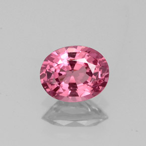 Espinélio rosa natural 0,73ct, corte oval, VS