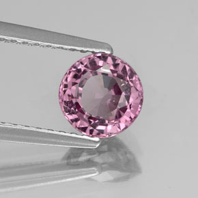 Espinélio violeta natural 1,10ct, corte redondo, VS
