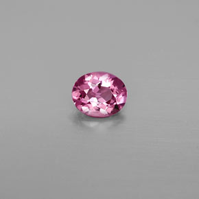 Espinélio rosa natural 0,64ct, corte oval, VVS