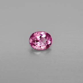 Espinélio rosa natural 0,64ct, corte oval, VVS