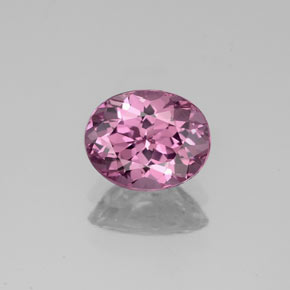 Espinélio rosa natural 1,21ct, corte oval, VVS