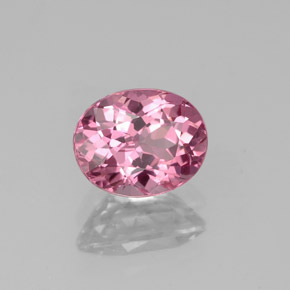 Espinélio rosa natural 1,34ct, corte oval, VS