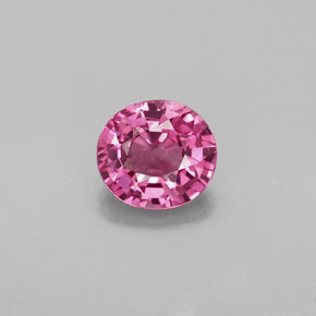 Espinélio rosa natural 0,98ct, corte oval, VVS-VS