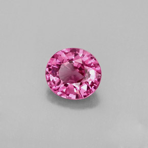 Espinélio rosa natural 0,98ct, corte oval, VVS-VS