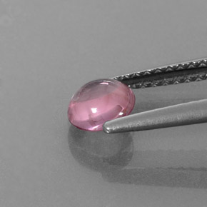 Espinélio rosa natural 0,62ct, corte redondo, transparente