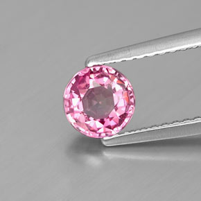 Espinélio rosa natural 0,84ct, corte redondo, VS-SI