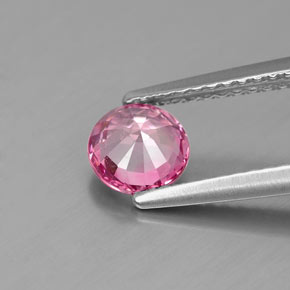Espinélio rosa natural 0,84ct, corte redondo, VS-SI