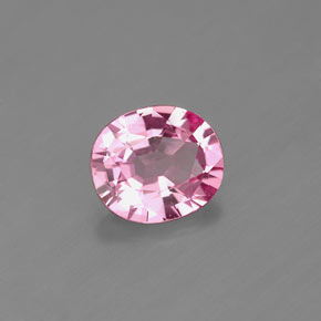 Espinélio rosa natural 0,85ct, corte oval, VS