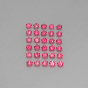 Pedras preciosas de espinélio vermelho natural de  ct, corte redondo, VVS-VS