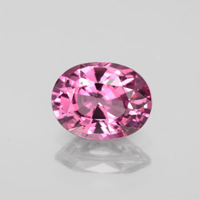 Espinélio rosa natural 1,58ct, corte oval, VVS-VS