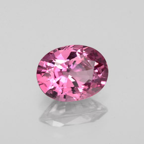 Espinélio rosa natural 1,58ct, corte oval, VVS-VS