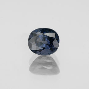Espinélio azul natural 1,06ct, corte oval, VVS-VS