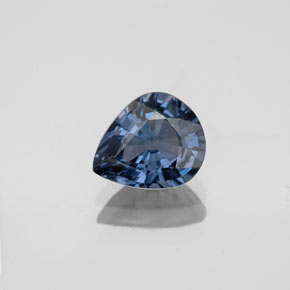 Espinélio azul natural 1,49ct, formato de pêra, VVS